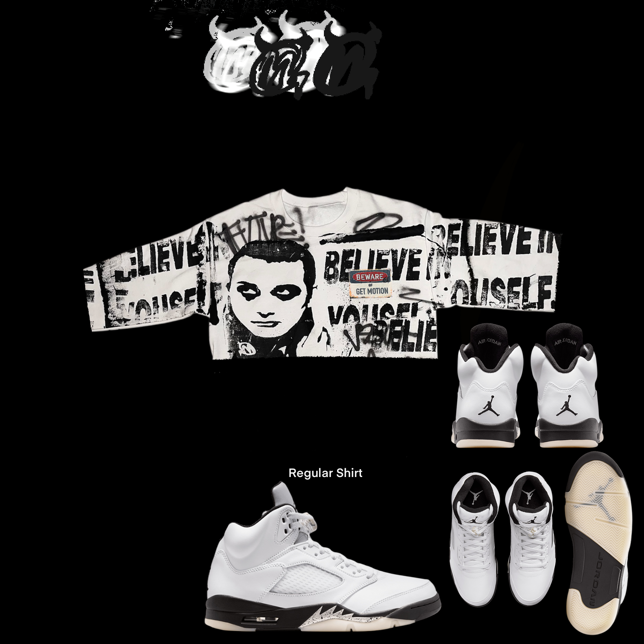 WHITEBLACK graffiti shirt